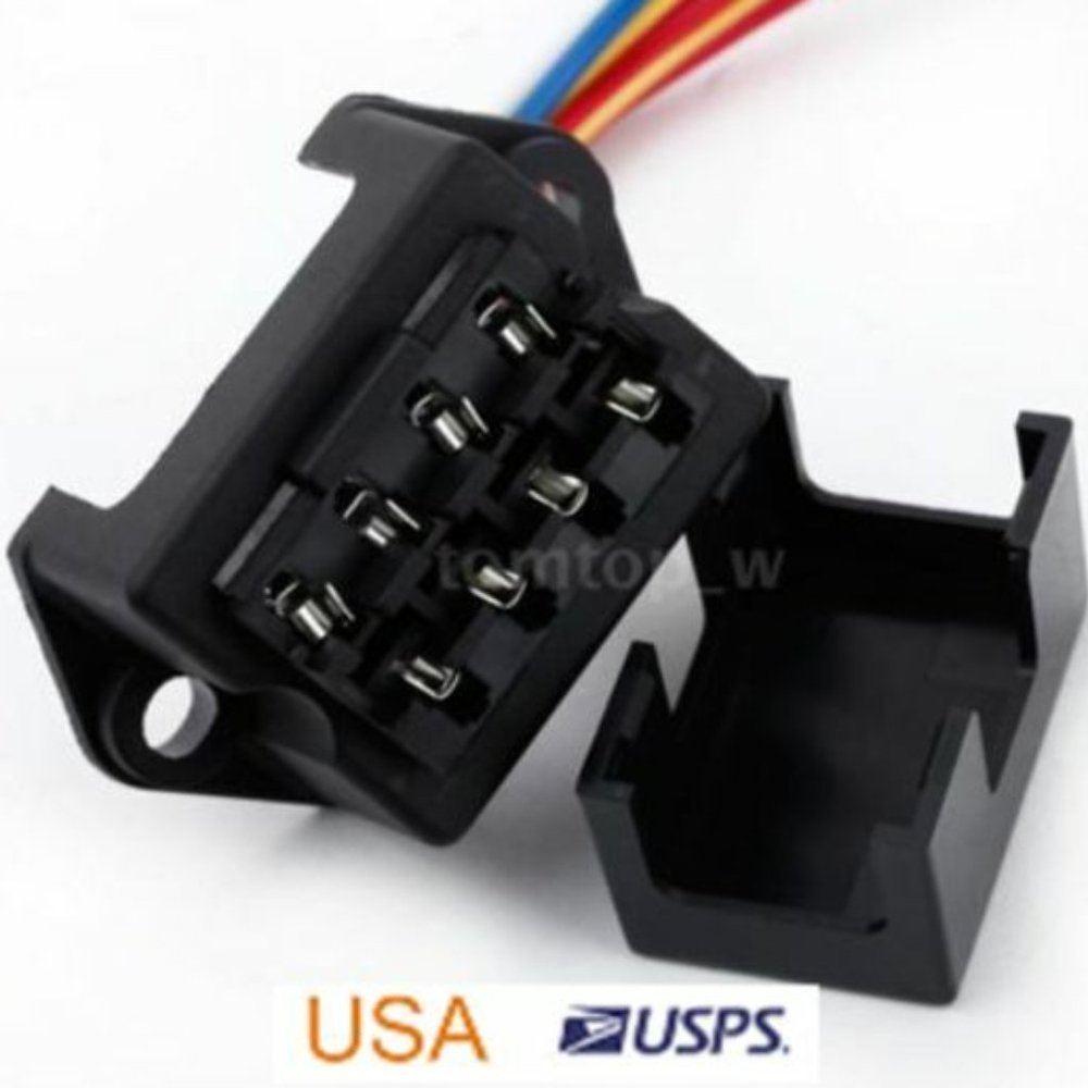 4 Way Fuse Box ATO/ATC Auto Fuse Holder With 5 Inch Wire Lead